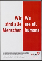 Wir sind alle Menschen - We are all humans