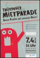 Thüringer Mietparade. Keine Profite mit unserer Miete.