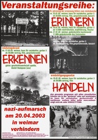 Veranstaltungsreieh Erinnern, Erkennen, Handeln und: Naziaufmarsch verhindern