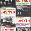 Veranstaltungsreieh Erinnern, Erkennen, Handeln und: Naziaufmarsch verhindern