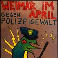 Weimar im April. Gegen Polizeigewalt.