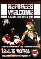 Refugees welcome. Racists and nazis not