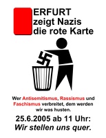Erfurt zeigt Nazis die rote Karte