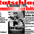 Ratschlag 1995. Demonstration gegen Rechts