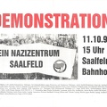 Demonstration "Kein Nazizentrum Saalfeld"