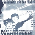 Antifa-Demo. Solidarität mit den Flüchtlingen. Nazi-Aufmarsch verhindern.