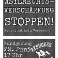 Asylrechtsverschärfung stoppen!