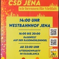 CSD Jena, wir brennen für Vielfalt