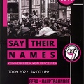 Say their Names, kein Vergeben, kein Vergessen