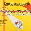 Freiheit stirbt mit Sicherheit - Demonstration gegen Überwachungsgesellschaft (gelb-rot)