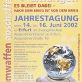 "Atomwaffen abschaffen - bei uns anfangen" Jahrestagung 2002