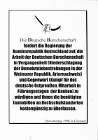 Die Deutsche Burschenschaft fordert Nonsens