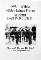 DVU-Wähler wählen keinen Protest sondern das 4. Reich