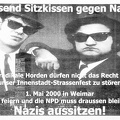 Tausend Sitzkissen gegen Nazis